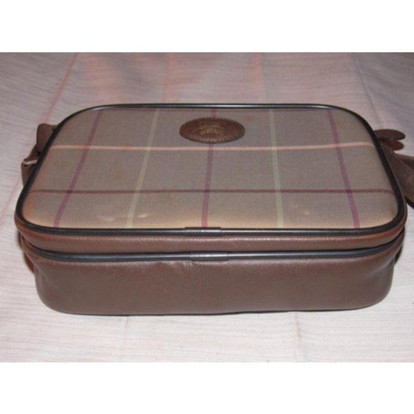 Burberry Vintage MOD Brown Plaid Print Bag - Picture 2 of 12